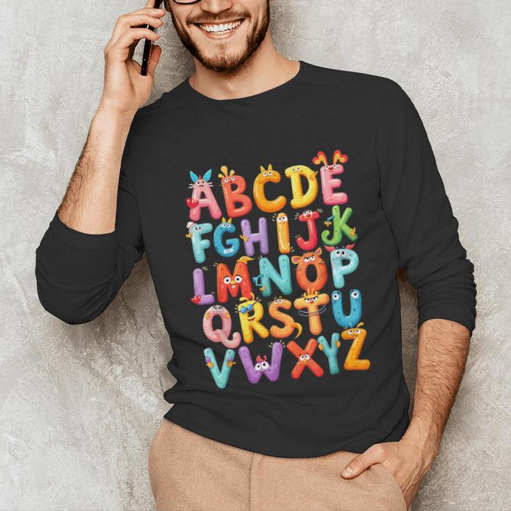 Alphabet A-Z ABC Kids Back To School Pre K Teachers Unisex Long Sleeve T-Shirt, funny gift Alphabet A-Z ABC Kids Back To School Pre K Teachers Unisex Long Sleeve T-Shirt, funny gift