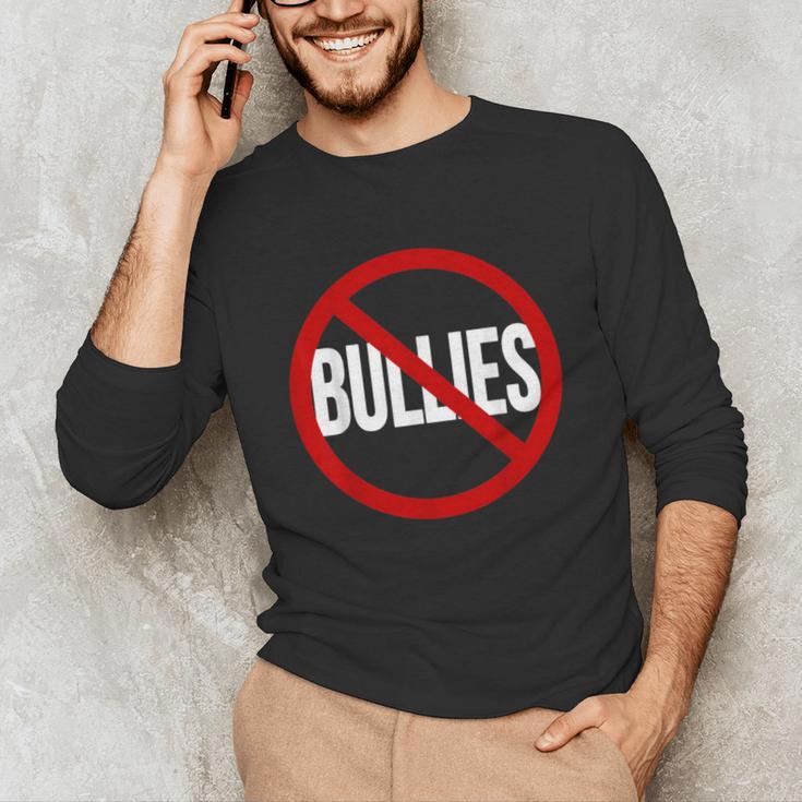 Anti Bullying No Bullies School Teacher Student Kindness Unisex Long Sleeve T-Shirt, funny gift