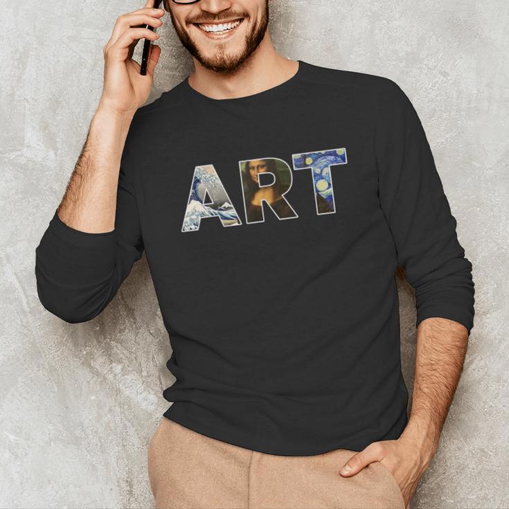 Art Artist Painting Teacher T Shirt Mona Lisa Great Wave For Men Women Unisex Long Sleeve T-Shirt, funny gift Art Artist Painting Teacher T Shirt Mona Lisa Great Wave For Men Women Unisex Long Sleeve T-Shirt, funny gift