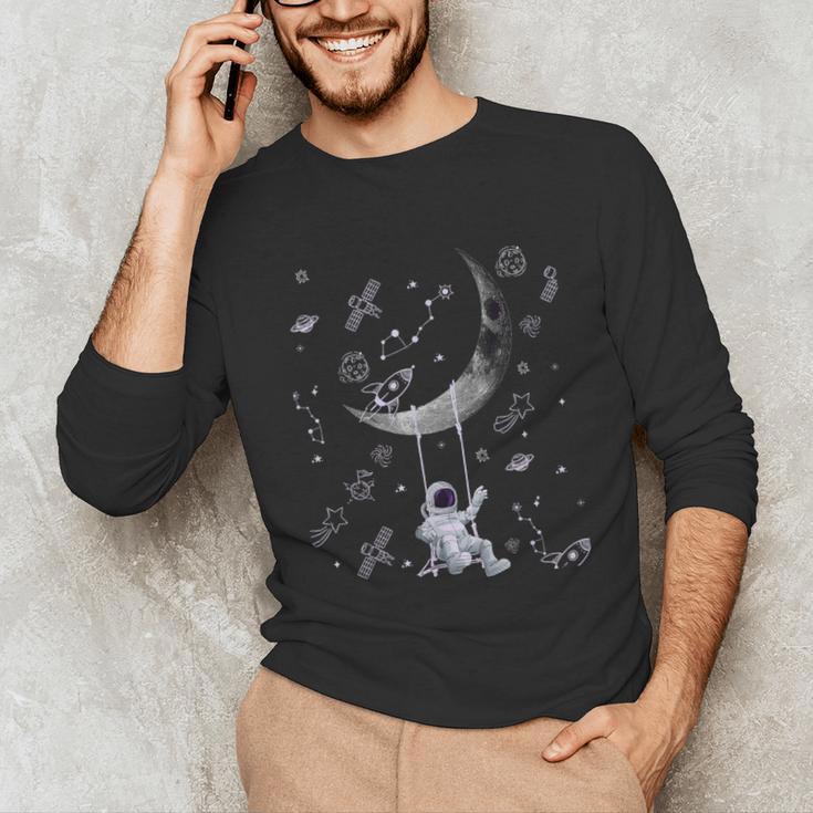 Astronaut Purple Moon Swing NASA Space Science Teacher Unisex Long Sleeve T-Shirt, funny gift Astronaut Purple Moon Swing NASA Space Science Teacher Unisex Long Sleeve T-Shirt, funny gift