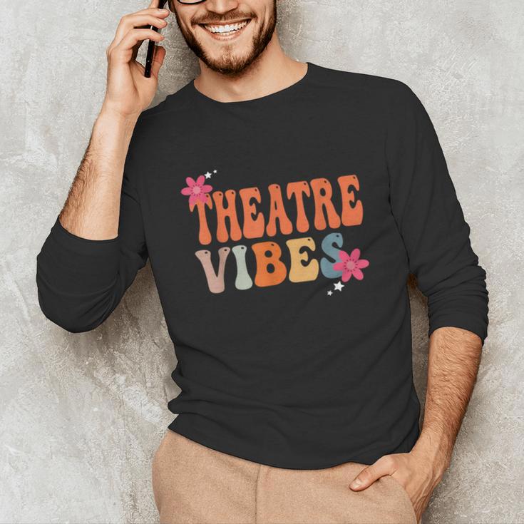 Theatre Vibes Teacher Man Women Youth Auditorium Concert Tee Unisex Long Sleeve T-Shirt, funny gift