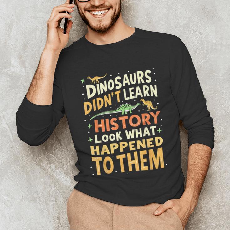 Back To School Dinosaur Social Studies Teacher Student Unisex Long Sleeve T-Shirt, funny gift Back To School Dinosaur Social Studies Teacher Student Unisex Long Sleeve T-Shirt, funny gift