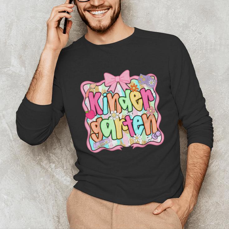Back To School Kindergarten Preppy Teacher Girl Unisex Long Sleeve T-Shirt, funny gift Back To School Kindergarten Preppy Teacher Girl Unisex Long Sleeve T-Shirt, funny gift