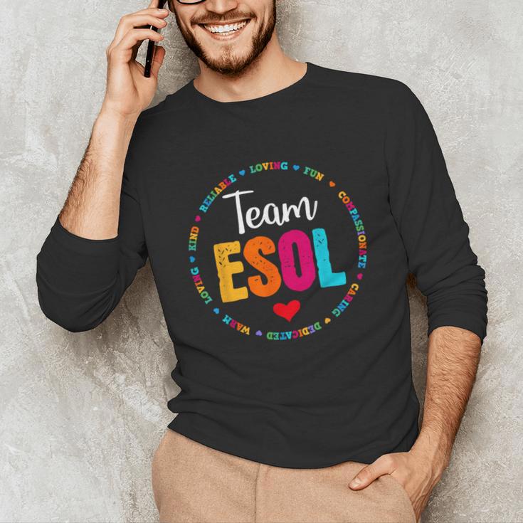 Back To School Teachers Crew Students Team ESOL Teacher Unisex Long Sleeve T-Shirt, funny gift Back To School Teachers Crew Students Team ESOL Teacher Unisex Long Sleeve T-Shirt, funny gift