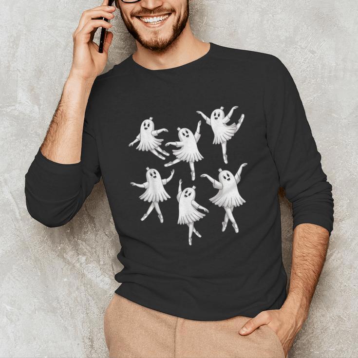 Ballet Ghost Dancer Spooky Dance Teacher Halloween Costume Unisex Long Sleeve T-Shirt, funny gift Ballet Ghost Dancer Spooky Dance Teacher Halloween Costume Unisex Long Sleeve T-Shirt, funny gift