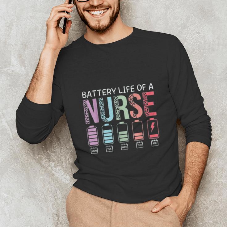 Battery Life Of A Nurse School Teacher Appreciation Unisex Long Sleeve T-Shirt, funny gift Battery Life Of A Nurse School Teacher Appreciation Unisex Long Sleeve T-Shirt, funny gift