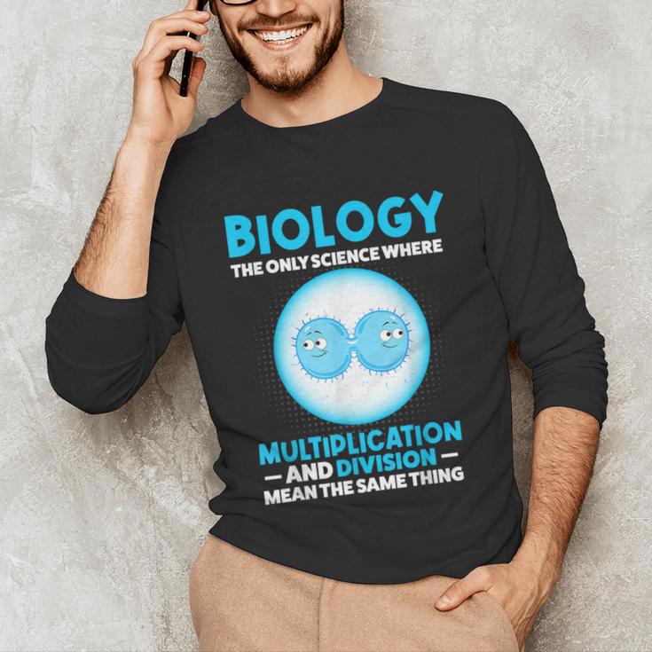 Biology Facts Science Teacher Student Biologist Unisex Long Sleeve T-Shirt, funny gift Biology Facts Science Teacher Student Biologist Unisex Long Sleeve T-Shirt, funny gift