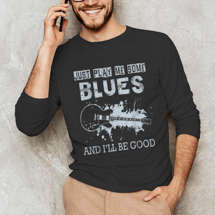 Blues Music Band Lover Vintage Guitar Teacher Blues Unisex Long Sleeve T-Shirt, funny gift Blues Music Band Lover Vintage Guitar Teacher Blues Unisex Long Sleeve T-Shirt, funny gift