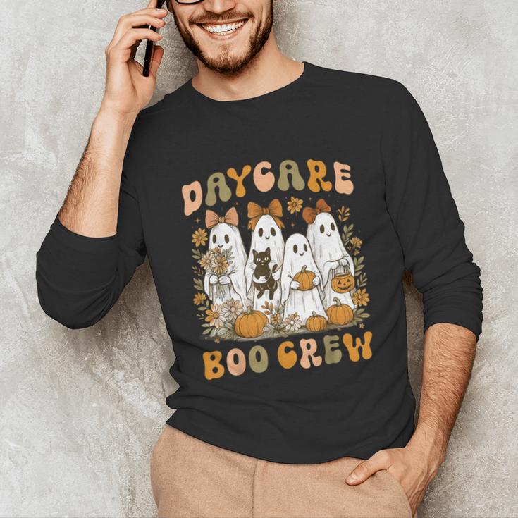 Boo Crew Daycare Teacher Matching Halloween Costume Ghost Unisex Long Sleeve T-Shirt, funny gift