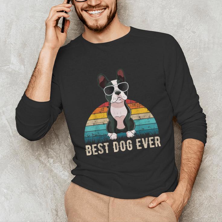 Boston Terrier Boston-Bulldog For Men Women Girls Kids Unisex Long Sleeve T-Shirt, funny gift