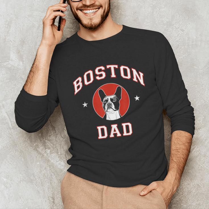 Boston Terrier Dad Dog Father For Men Women Kids Unisex Long Sleeve T-Shirt, funny gift