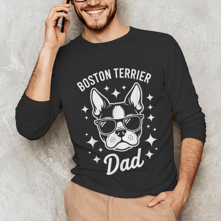Boston Terrier Dad Boston Terrier Unisex Long Sleeve T-Shirt, funny gift