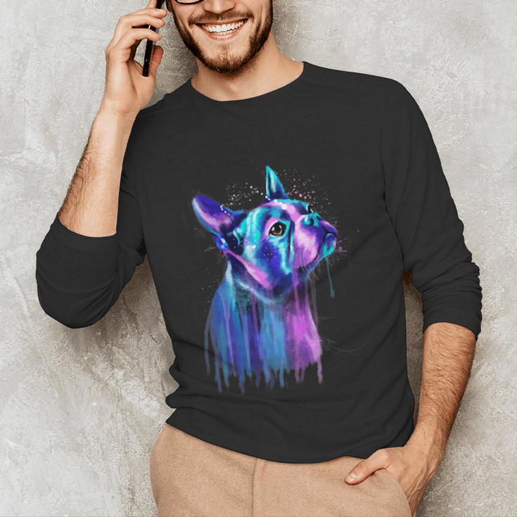 Boston Terrier Dog For a Boston Terrier Mom Unisex Long Sleeve T-Shirt, funny gift