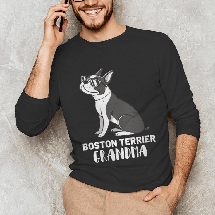 Boston Terrier Dog Owner Grandma Unisex Long Sleeve T-Shirt, funny gift