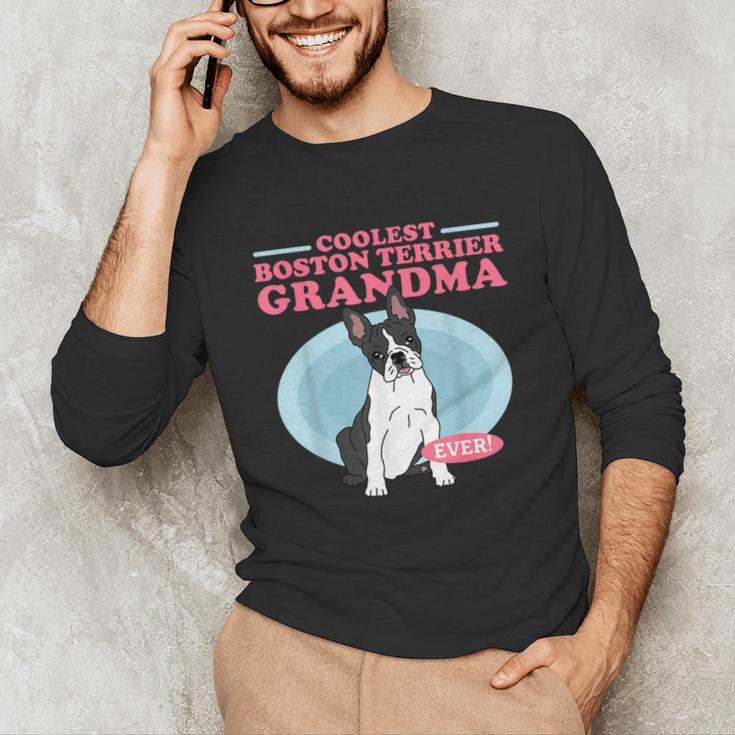 Boston Terrier Grandma Bostie Dog Owner Boston Terrier Men Women Unisex Long Sleeve T-Shirt, funny gift