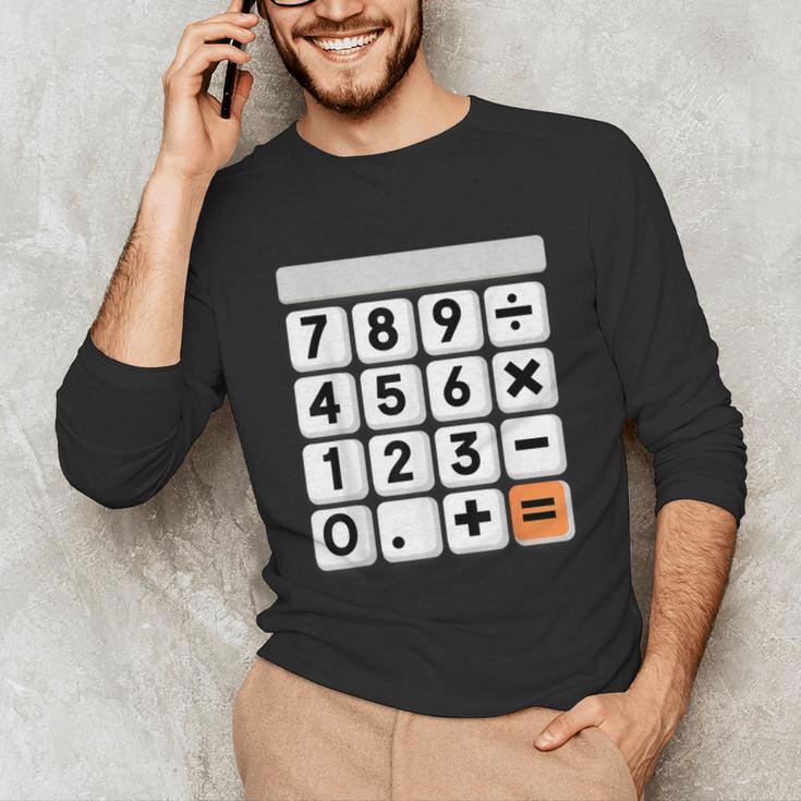 Calculator Easy Halloween Costume For Math Teacher Unisex Long Sleeve T-Shirt, funny gift
