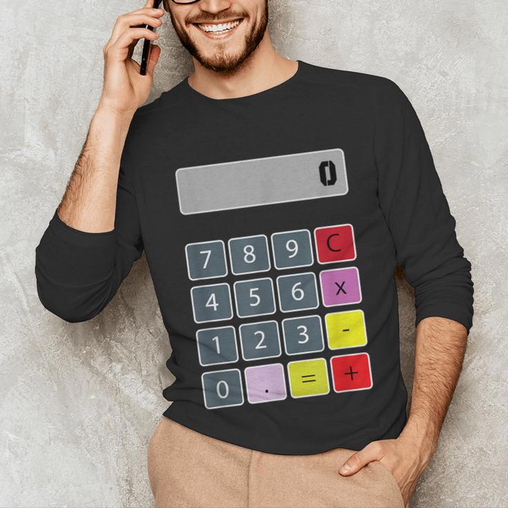 Calculator Math Teacher Halloween Costumes Women Men Adults Unisex Long Sleeve T-Shirt, funny gift Calculator Math Teacher Halloween Costumes Women Men Adults Unisex Long Sleeve T-Shirt, funny gift