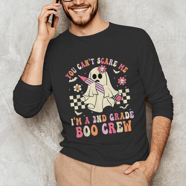 You Can't Scare Me Im A 2nd-Grade Boo Crew Teacher Halloween Unisex Long Sleeve T-Shirt, funny gift You Can't Scare Me Im A 2nd-Grade Boo Crew Teacher Halloween Unisex Long Sleeve T-Shirt, funny gift