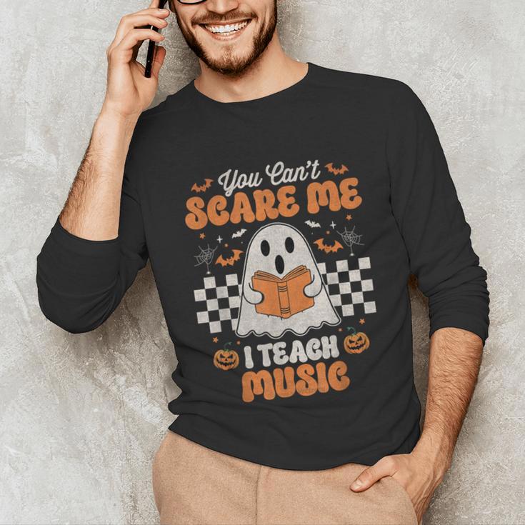 You Can't Scare Me I Teach Music Retro Teacher Halloween Unisex Long Sleeve T-Shirt, funny gift You Can't Scare Me I Teach Music Retro Teacher Halloween Unisex Long Sleeve T-Shirt, funny gift