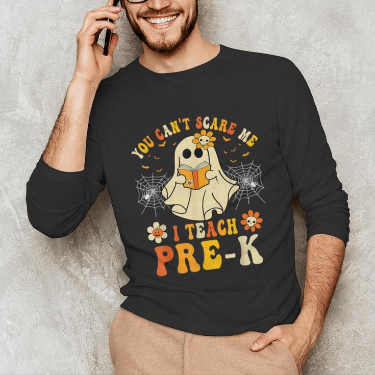 You Can't Scare Me I Teach Pre-K Halloween Teacher Ghost Unisex Long Sleeve T-Shirt, funny gift You Can't Scare Me I Teach Pre-K Halloween Teacher Ghost Unisex Long Sleeve T-Shirt, funny gift