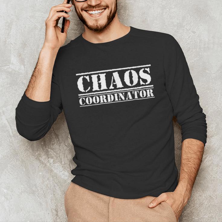Chaos Coordinator Teacher Mom & Parents Unisex Long Sleeve T-Shirt, funny gift Chaos Coordinator Teacher Mom & Parents Unisex Long Sleeve T-Shirt, funny gift