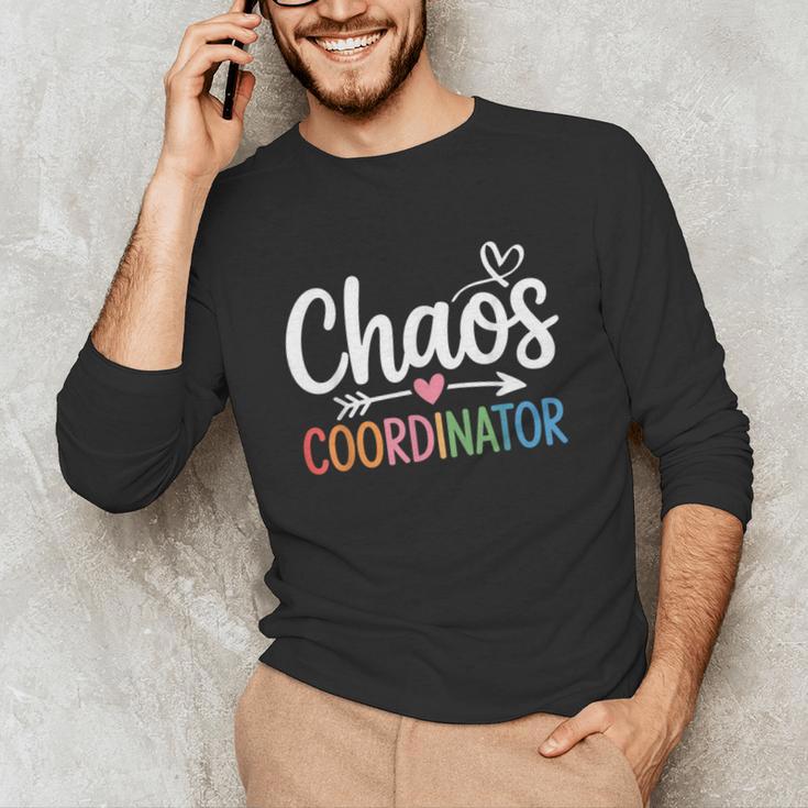 Chaos Coordinator Teacher Student Back To School 2025 Unisex Long Sleeve T-Shirt, funny gift