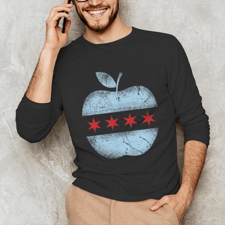 Chicago Flag Teacher School Cute Unisex Long Sleeve T-Shirt, funny gift