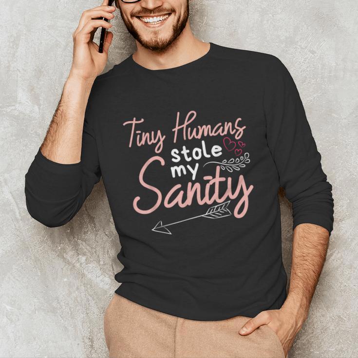 Childcare Provider Daycare Teacher Stole My Sanity Unisex Long Sleeve T-Shirt, funny gift