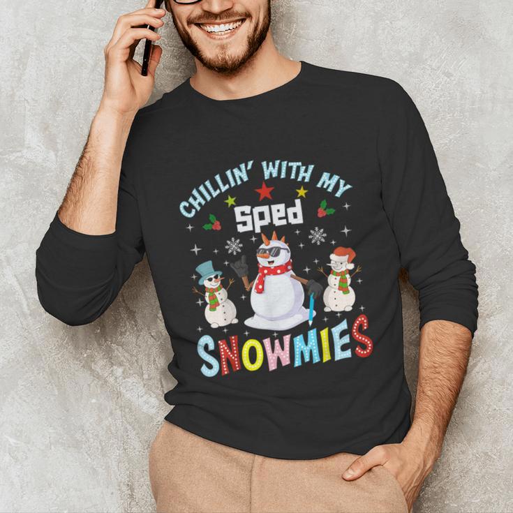 Chillin With My Sped Snowmies Teacher Student Christmas Unisex Long Sleeve T-Shirt, funny gift Chillin With My Sped Snowmies Teacher Student Christmas Unisex Long Sleeve T-Shirt, funny gift