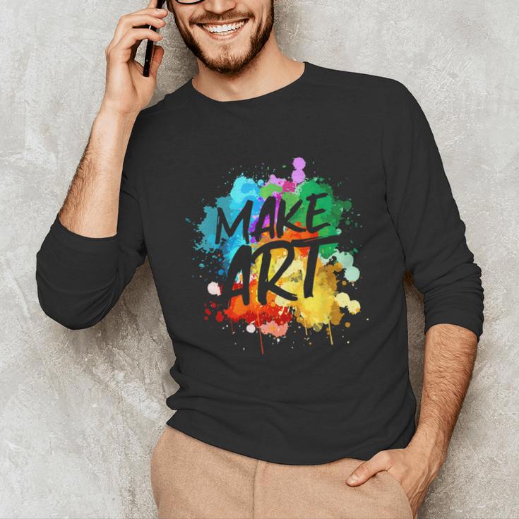 Cool Art For Men Women Artist Teacher Painter Artists Paint Unisex Long Sleeve T-Shirt, funny gift