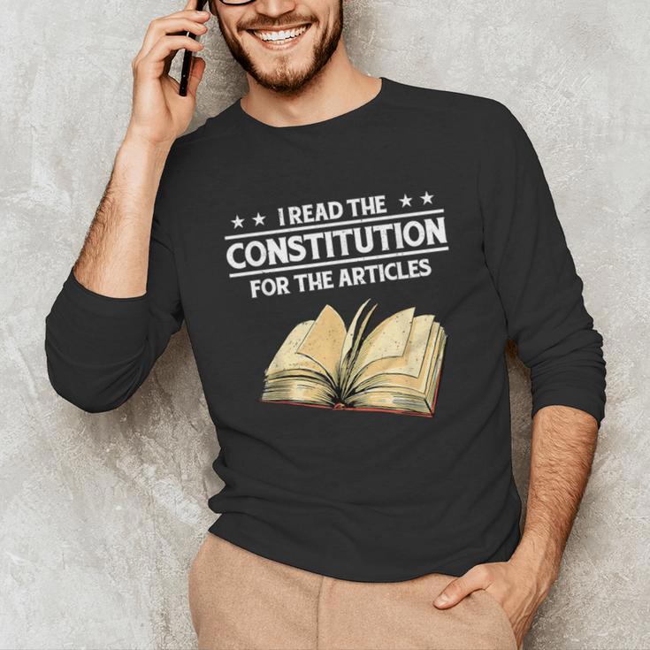 Cool History Teacher Read The Constitution For The Articles Unisex Long Sleeve T-Shirt, funny gift