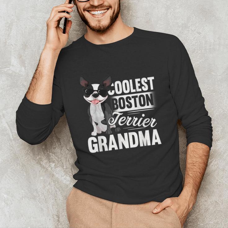 Coolest Boston Terrier Grandma Dog Unisex Long Sleeve T-Shirt, funny gift