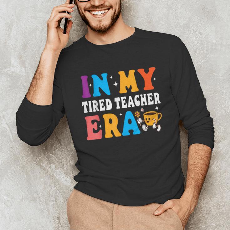 Cute Coffee Glass Face Happy Day In My Tired Teacher ERA For Men Women Unisex Long Sleeve T-Shirt, funny gift Cute Coffee Glass Face Happy Day In My Tired Teacher ERA For Men Women Unisex Long Sleeve T-Shirt, funny gift