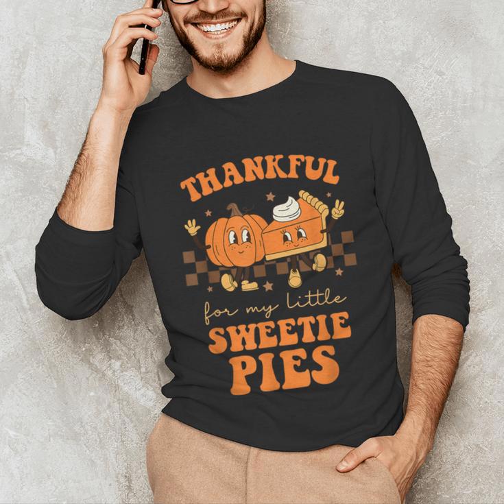 Cute Thanksgiving Teacher Thankful For My Sweetie Pies Mom Unisex Long Sleeve T-Shirt, funny gift