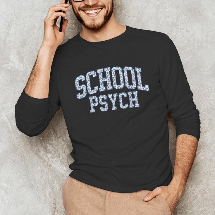 Cute Wildflower School Psych Teacher School Psychologist Unisex Long Sleeve T-Shirt, funny gift