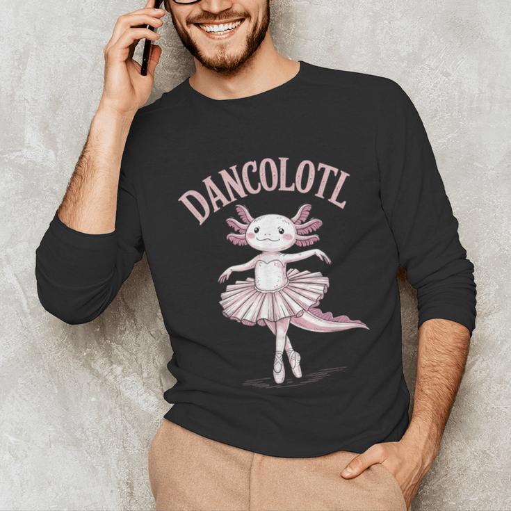Dancolotl Ballerina Axolotl Ballet Dance Teacher Unisex Long Sleeve T-Shirt, funny gift Dancolotl Ballerina Axolotl Ballet Dance Teacher Unisex Long Sleeve T-Shirt, funny gift