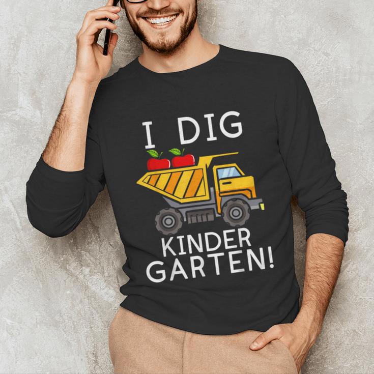 I Dig Kindergarten Student Teacher Construction First Day Unisex Long Sleeve T-Shirt, funny gift