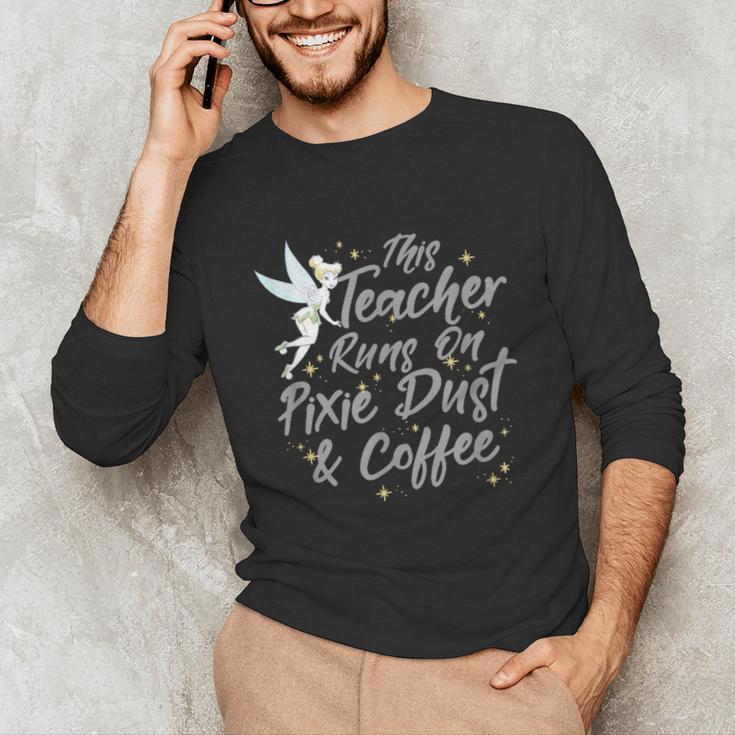 Disney Peter Pan Tinkerbell Teacher Pixie Dust And Coffee Unisex Long Sleeve T-Shirt, funny gift Disney Peter Pan Tinkerbell Teacher Pixie Dust And Coffee Unisex Long Sleeve T-Shirt, funny gift