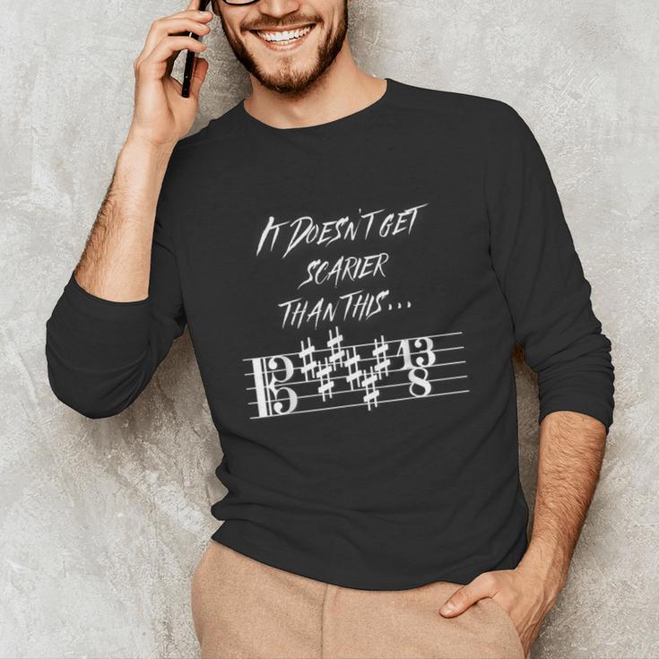 It Doesn't Get Scarier Halloween Music Teacher Costume For Men Women Unisex Long Sleeve T-Shirt, funny gift