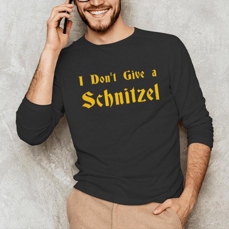I Don't Give a Schnitzel T-Shirt Unisex Long Sleeve T-Shirt, funny gift