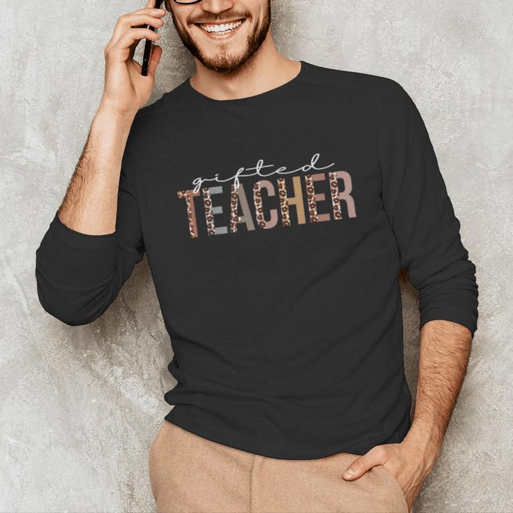 Ed Teacher Leopard Appreciation For Women For Work Unisex Long Sleeve T-Shirt, funny gift