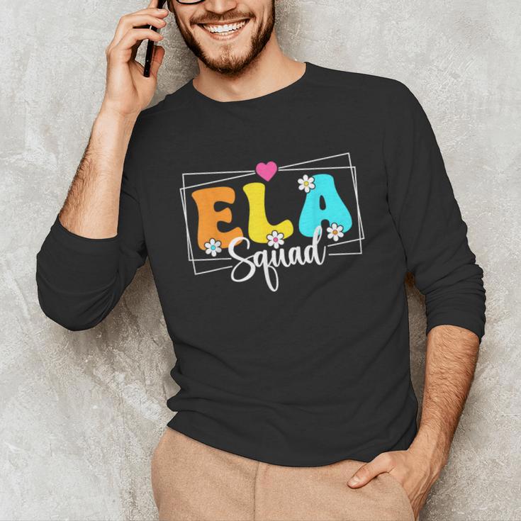 ELA Squad Teacher Back To School English Language Arts Unisex Long Sleeve T-Shirt, funny gift