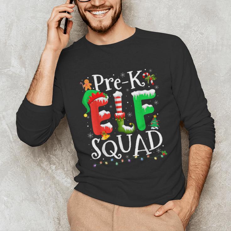 Elf Squad Pre-k Teacher Christmas Child Xmas Unisex Long Sleeve T-Shirt, funny gift