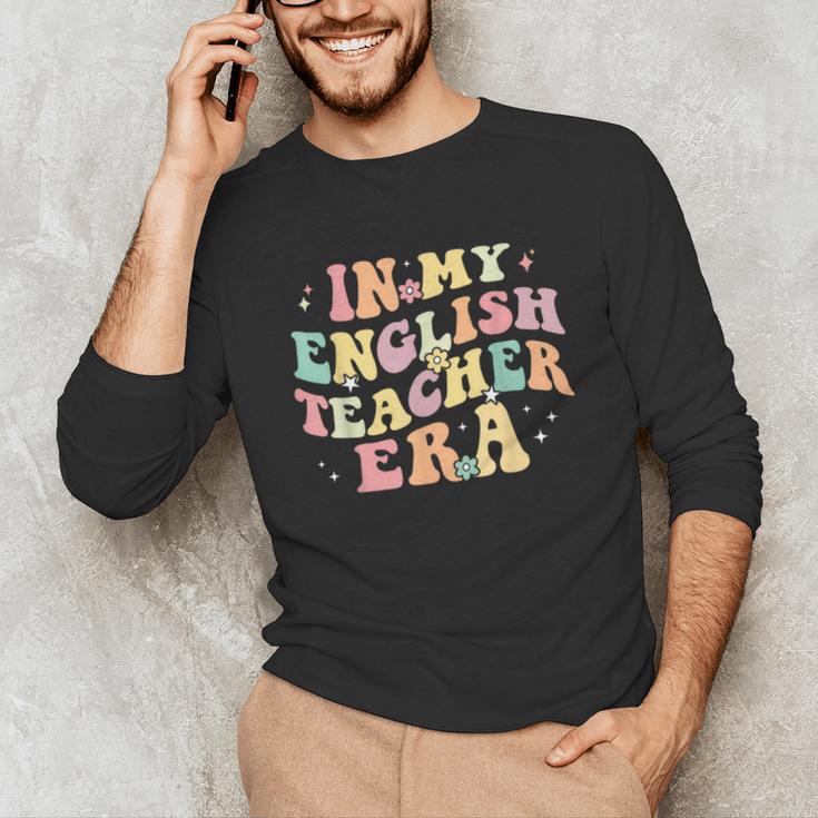 In My English Teacher Era Retro Back To School Literature Men Women Unisex Long Sleeve T-Shirt, funny gift