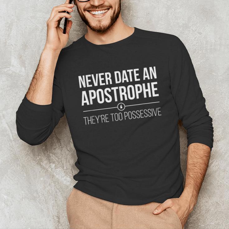 English Teacher Grammar Pun Shirt Unisex Long Sleeve T-Shirt, funny gift
