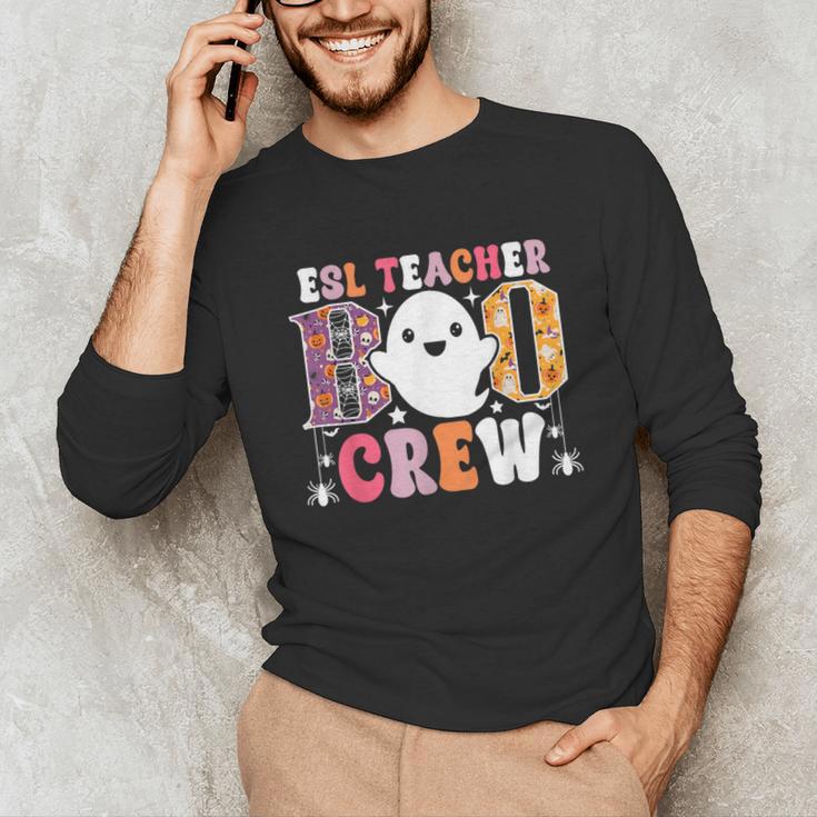 ESL Teacher Boo Crew Halloween Costume Unisex Long Sleeve T-Shirt, funny gift
