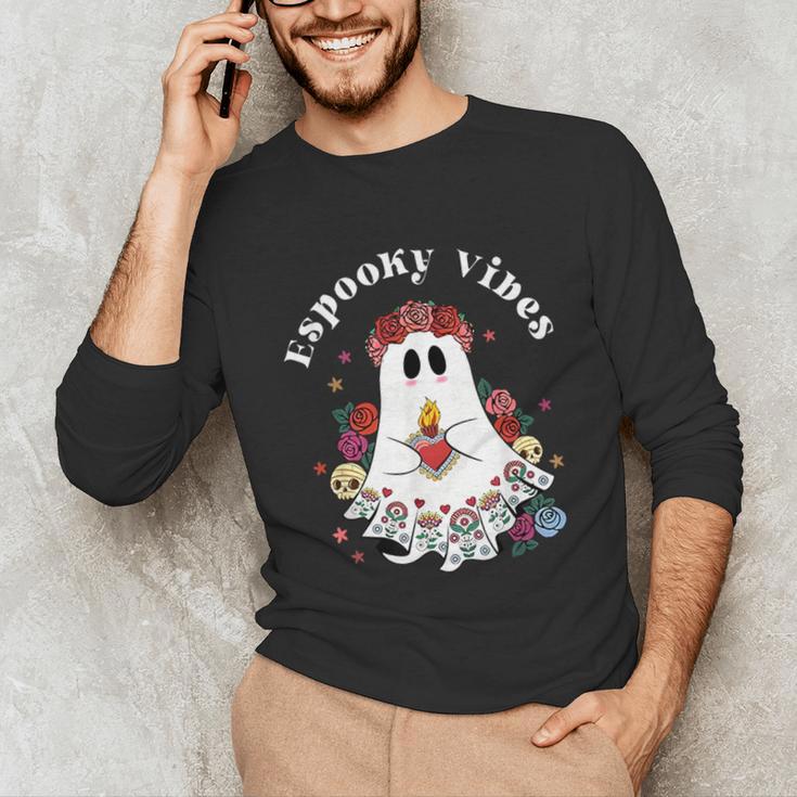 Espooky Vibes Maestra Halloween Spanish Mexican Teacher Unisex Long Sleeve T-Shirt, funny gift Espooky Vibes Maestra Halloween Spanish Mexican Teacher Unisex Long Sleeve T-Shirt, funny gift