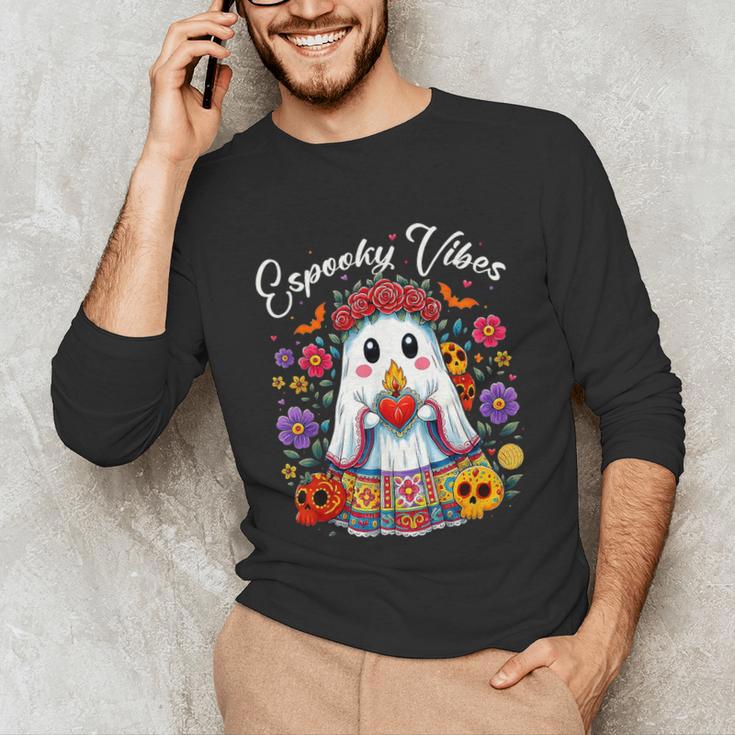 Espooky Vibes Maestra Halloween Spanish Mexican Teacher Unisex Long Sleeve T-Shirt, funny gift Espooky Vibes Maestra Halloween Spanish Mexican Teacher Unisex Long Sleeve T-Shirt, funny gift