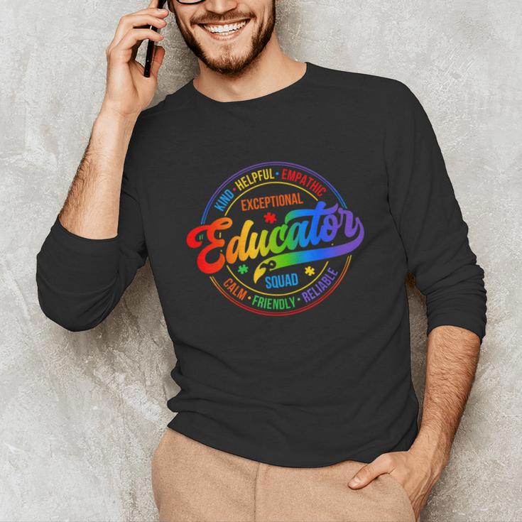 Exceptional Educator Squad Special Education Teacher Autism Unisex Long Sleeve T-Shirt, funny gift Exceptional Educator Squad Special Education Teacher Autism Unisex Long Sleeve T-Shirt, funny gift
