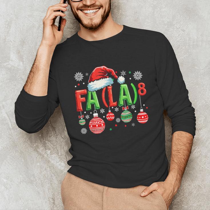 FA LA 8 Christmas Santa FA La Math Teacher Student Unisex Long Sleeve T-Shirt, funny gift FA LA 8 Christmas Santa FA La Math Teacher Student Unisex Long Sleeve T-Shirt, funny gift